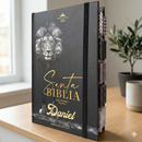 Biblia León Negra Personalizable con Nombre en Dorado